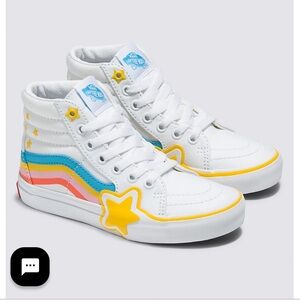 Vans SK8-Hi Zip Rainbow Star Shoe, Size 2, Girls, NWOT